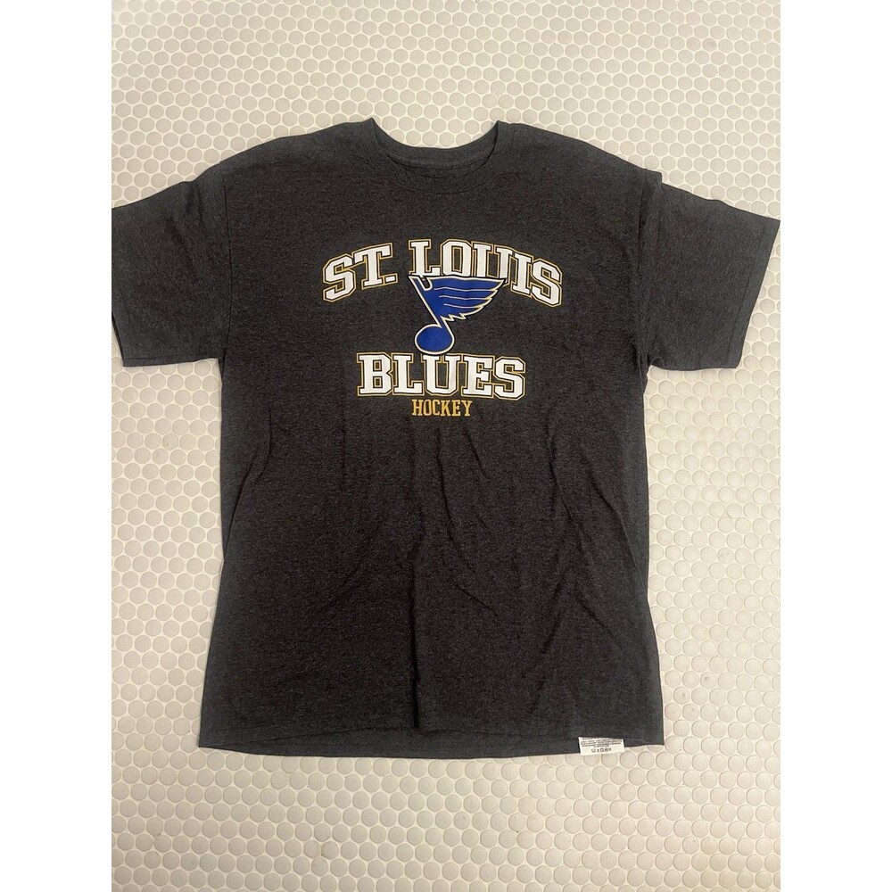 St. Louis Blues Hockey Men’s Grey T-Shirt Size Large NHL Apparel